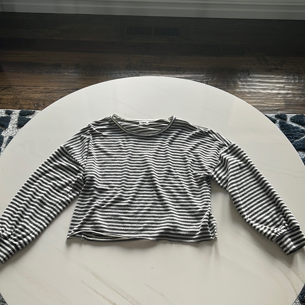 Buckle Striped long sleeve shirt